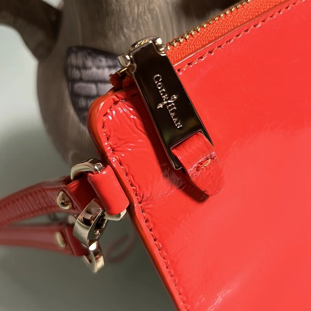 Cole Haan Patent Leather Wristlet Wallet